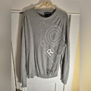 Jack & Jones Gray Crewneck Sweater with Graphic Design